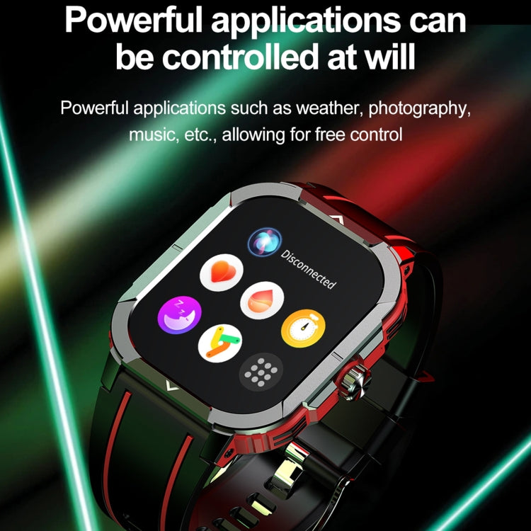 LEMFO HK56 2.06 inch BT5.3 IP68 Sport Smart Watch, Support Bluetooth Call / Message Notification / Heart Rate / Blood Pressure Health Monitor(Red) - free shipping - PMC TechLife - Order now!