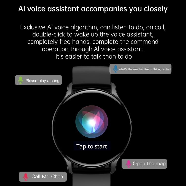 HK89 1.43 inch BT5.0 IP67 Sport Smart Watch, Support Bluetooth Call / Message Notification / Heart Rate / Blood Pressure Health Monitor(Black) - free shipping - PMC TechLife - Order now!