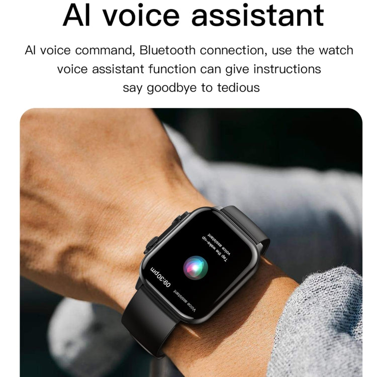 LEMFO HK95 1.952 inch BT5.0 IP68 Sport Smart Watch, Support Bluetooth Call / Sleep / Blood Oxygen / Heart Rate / Blood Pressure Health Monitor(Black) - Smart Watches by LEMFO | Online Shopping South Africa | PMC TechLife | Buy Now Pay Later Mobicred