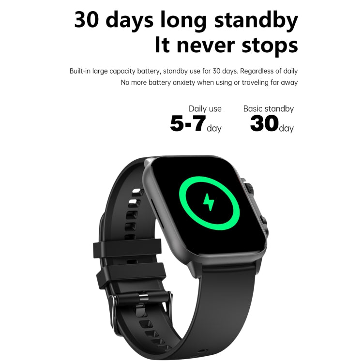 LEMFO HK95 1.952 inch BT5.0 IP68 Sport Smart Watch, Support Bluetooth Call / Sleep / Blood Oxygen / Heart Rate / Blood Pressure Health Monitor(Black) - Smart Watches by LEMFO | Online Shopping South Africa | PMC TechLife | Buy Now Pay Later Mobicred