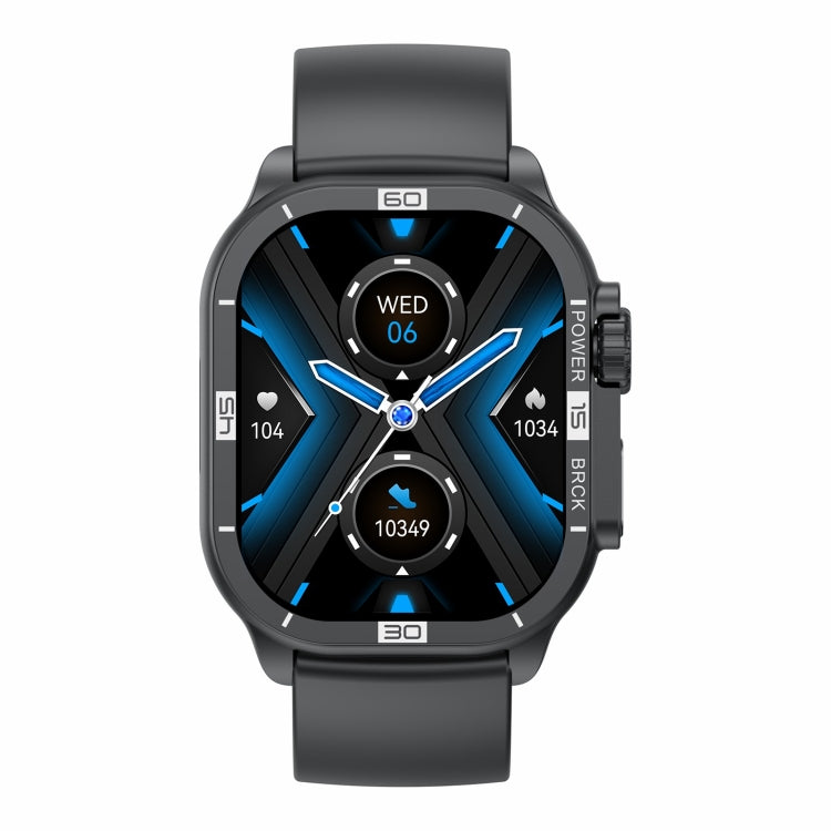 HK96S 2.06 inch BT5.3 IP68 Sport Smart Watch, Support Bluetooth Call / Sleep / Blood Oxygen / Heart Rate / Blood Pressure Health Monitor(Black) - Smart Watches by PMC TechLife | Online Shopping South Africa | PMC TechLife | Buy Now Pay Later Mobicred