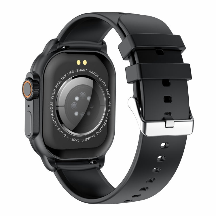 HK96S 2.06 inch BT5.3 IP68 Sport Smart Watch, Support Bluetooth Call / Sleep / Blood Oxygen / Heart Rate / Blood Pressure Health Monitor(Black) - Smart Watches by PMC TechLife | Online Shopping South Africa | PMC TechLife | Buy Now Pay Later Mobicred