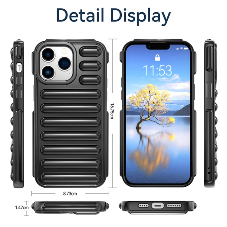 For iPhone 16e Capsule Series Candy Color TPU Phone Case(Black) - iPhone 16e Cases by PMC TechLife | Online Shopping South Africa | PMC TechLife | Buy Now Pay Later Mobicred