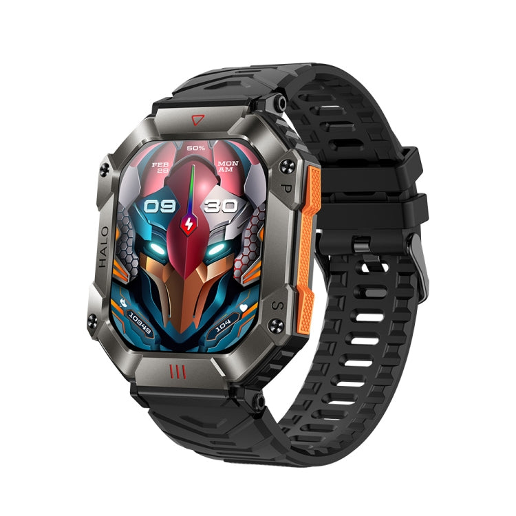 KR80 2.0 inch BT5.1 IP67 Sport Smart Watch, Support Bluetooth Call / Sleep / Blood Oxygen / Heart Rate / Blood Pressure Health Monitor(Black) - Smart Watches by PMC TechLife | Online Shopping South Africa | PMC TechLife | Buy Now Pay Later Mobicred