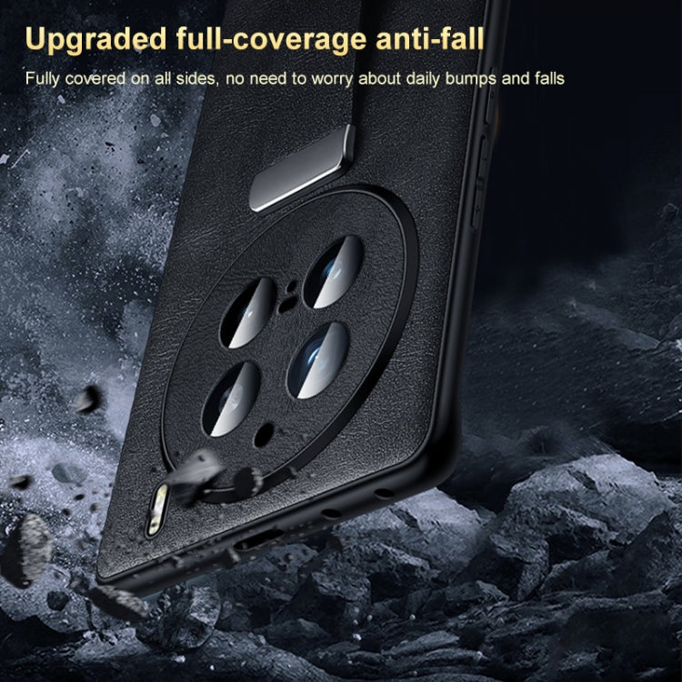 For vivo X100s Pro / X100 Pro SULADA PC + Leather Texture Skin Feel Shockproof Phone Case(Blue) - vivo Cases by SULADA | Online Shopping South Africa | PMC Jewellery | Buy Now Pay Later Mobicred