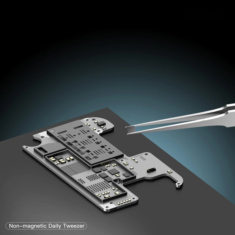 2UUL Non-magnetic Stainless Stencil Tweezers with Holes, Model:TW21 - Tweezers by 2UUL | Online Shopping South Africa | PMC TechLife | Buy Now Pay Later Mobicred