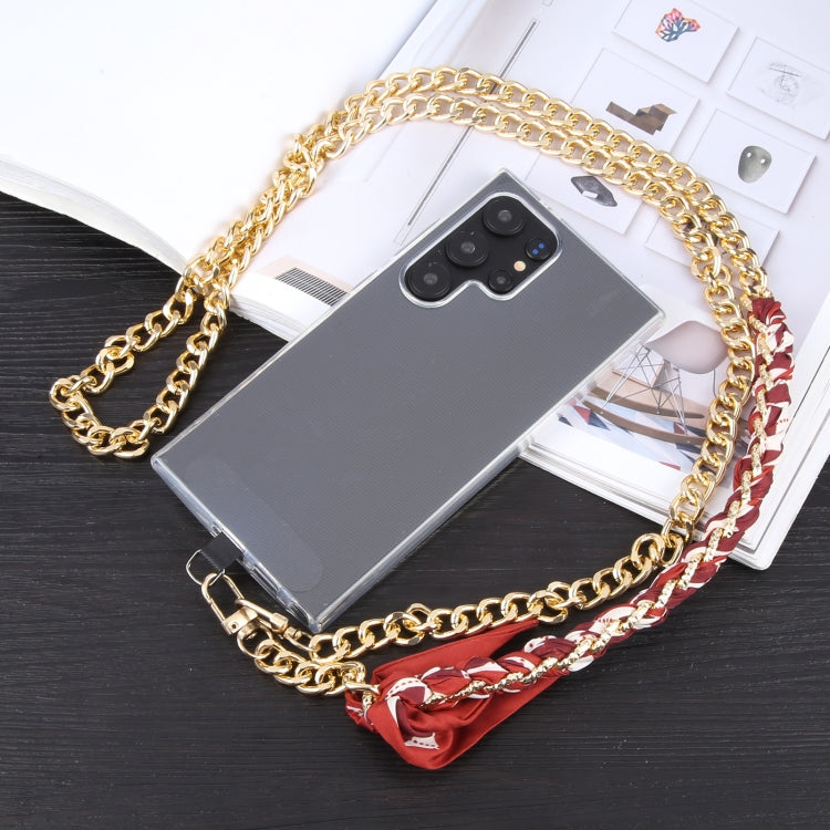 Mobile Phone Anti-lost Silk Scarf Half Pack Long Lanyard(Red) - Lanyards & Wrist Straps by PMc TechLife | Online Shopping South Africa | PMc TechLife | Buy Now Pay Later Mobicred