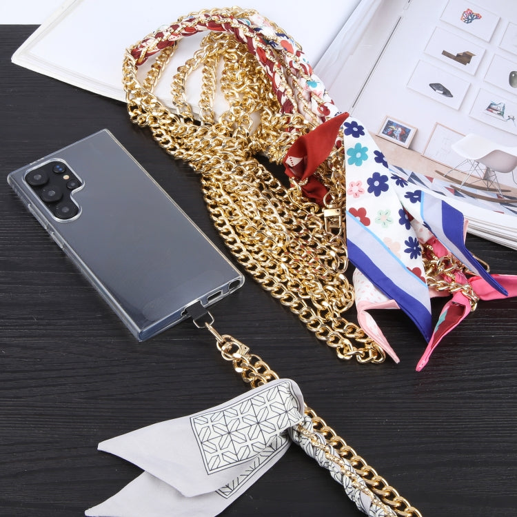 Mobile Phone Anti-lost Silk Scarf Half Pack Long Lanyard(Rose Red) - Lanyards & Wrist Straps by PMc TechLife | Online Shopping South Africa | PMc TechLife | Buy Now Pay Later Mobicred