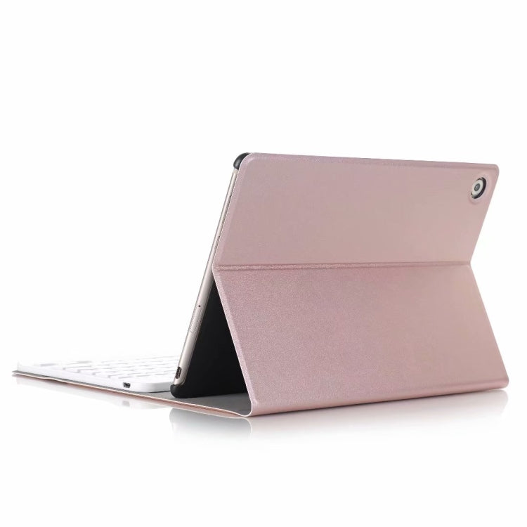 For Huawei MatePad T8 Ultra-thin Detachable Bluetooth Keyboard Leather Tablet Case with Stand & Sleep Function & Backlight(Rose Gold) - Huawei Keyboard by PMC TechLife | Online Shopping South Africa | PMC TechLife