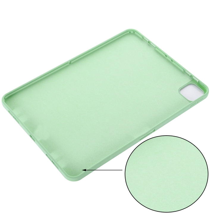 For iPad Pro 13 2024 Pure Color Liquid Silicone Shockproof Tablet Case(Green) - iPad Pro 13 2024 Cases by PMC TechLife | Online Shopping South Africa | PMC TechLife | Buy Now Pay Later Mobicred