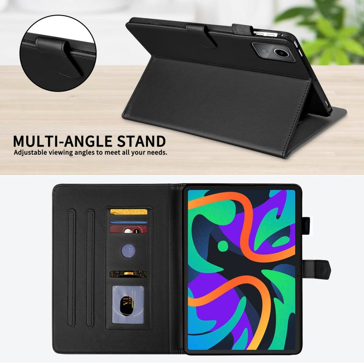 For Lenovo Tab M11 / Xiaoxin Pad 11 2024 Rhombus Lattice Leather Tablet Case(Black) - free shipping - PMC Jewellery - Order now!