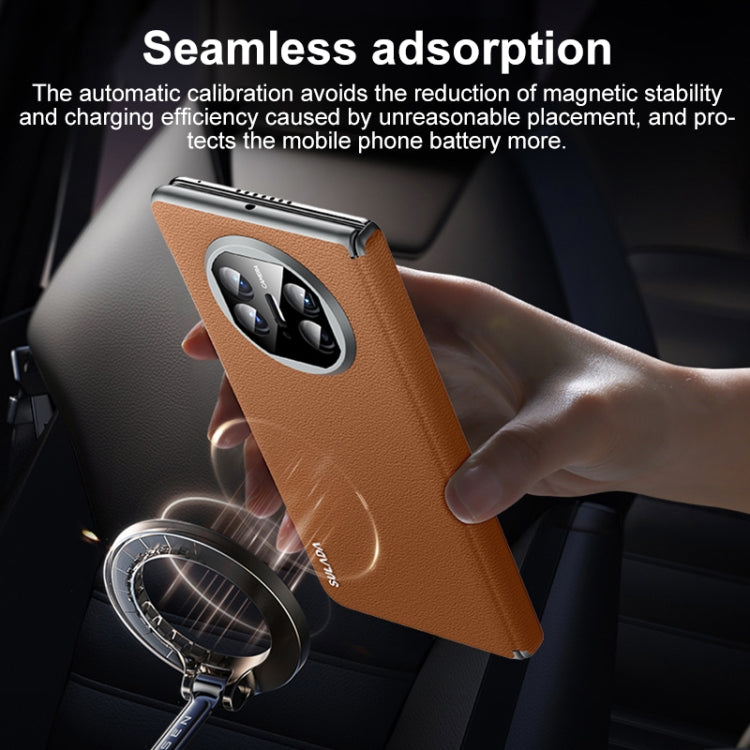 For Huawei Mate X5 SULADA Frameless Top Layer Cowhide Leather + PC Phone Case(Black) - free shipping - PMC Jewellery - Order now!