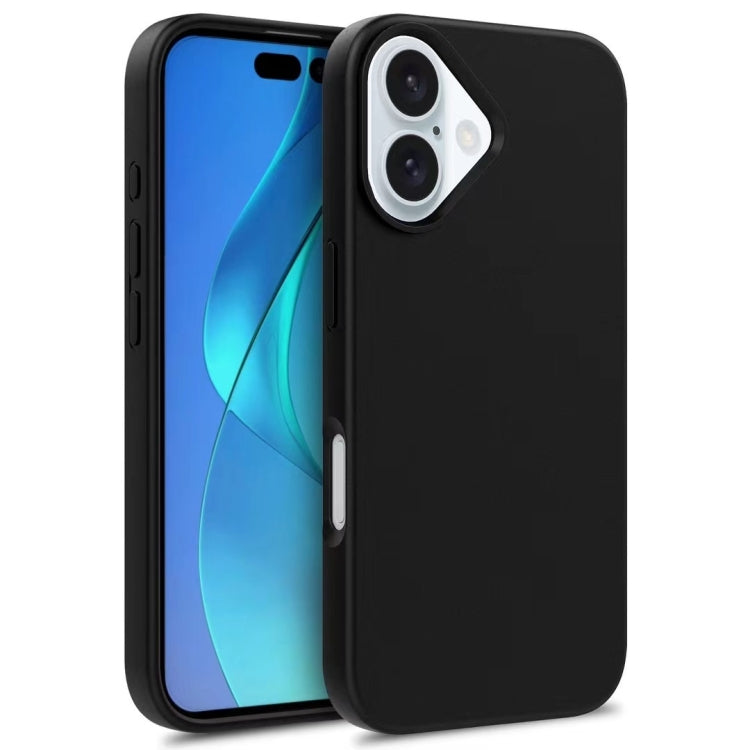 For iPhone 16 Wheat Straw TPU Phone Case(Black) - iPhone 16 Cases by PMC TechLife | Online Shopping South Africa | PMC TechLife | Buy Now Pay Later Mobicred