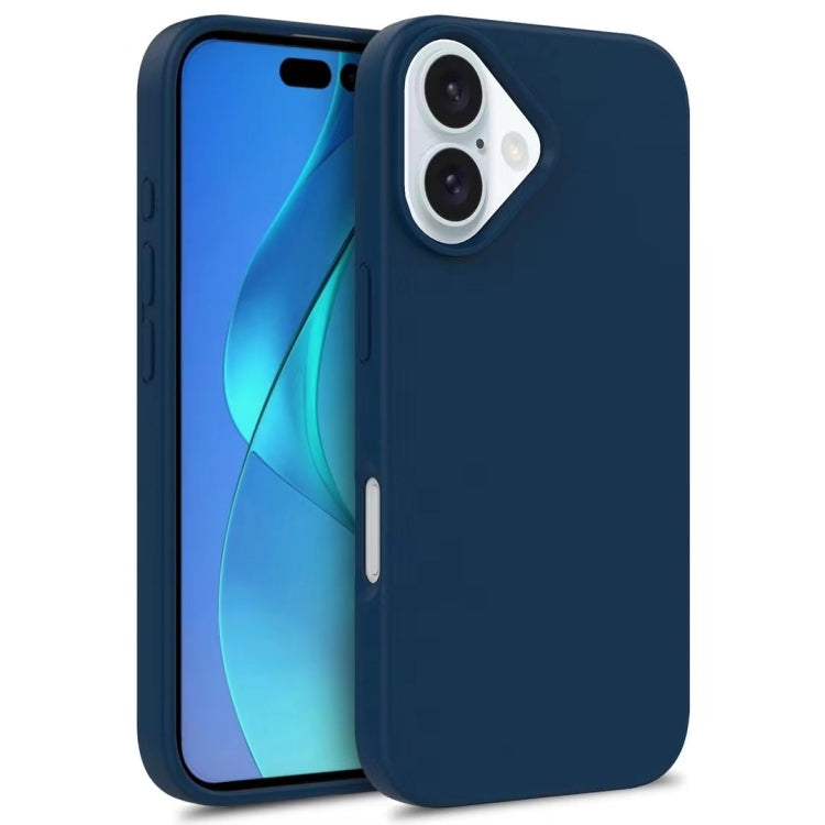 For iPhone 16 Wheat Straw TPU Phone Case(Blue) - iPhone 16 Cases by PMC TechLife | Online Shopping South Africa | PMC TechLife | Buy Now Pay Later Mobicred