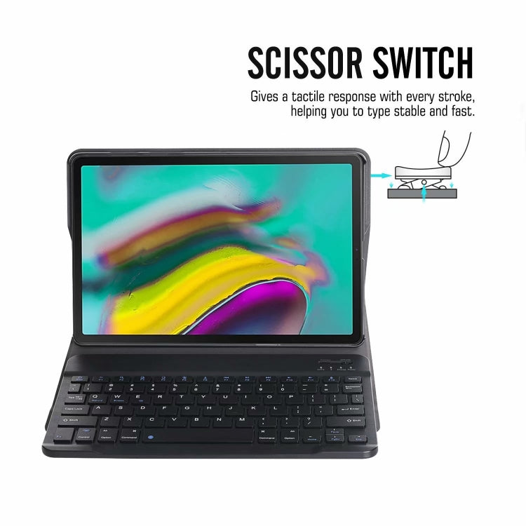 ST500 For Samsung Galaxy Tab A7 T500/T505 10.4 inch 2020 Ultra-thin Detachable Bluetooth Keyboard Leather Tablet Case with Stand & Sleep Function & Backlight(Rose Gold) - Samsung Keyboard by PMC TechLife | Online Shopping South Africa | PMC TechLife