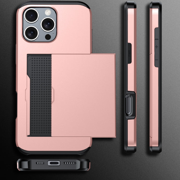 For iPhone 16e Shockproof Armor Phone Case with Card Slot(Blue) - iPhone 16e Cases by PMC TechLife | Online Shopping South Africa | PMC TechLife | Buy Now Pay Later Mobicred