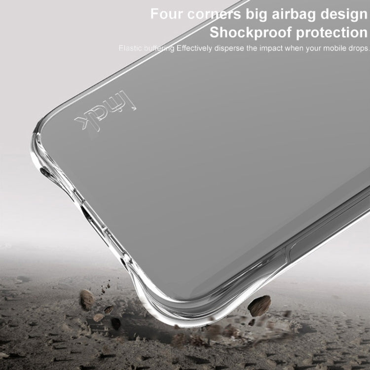 For HTC U24 Pro imak Shockproof Airbag TPU Phone Case(Transparent Black) - More Brand by imak | Online Shopping South Africa | PMC Jewellery | Buy Now Pay Later Mobicred