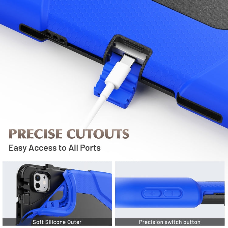 For iPad Pro 11 2024 Colorful Silicone Heavy Duty Hybrid PC Tablet Case(Dark Blue) - iPad Pro 11 2024 Cases by PMC TechLife | Online Shopping South Africa | PMC TechLife | Buy Now Pay Later Mobicred