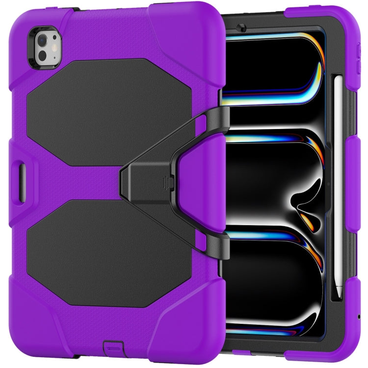 For iPad Pro 11 2024 Colorful Silicone Heavy Duty Hybrid PC Tablet Case(Purple) - iPad Pro 11 2024 Cases by PMC TechLife | Online Shopping South Africa | PMC TechLife | Buy Now Pay Later Mobicred