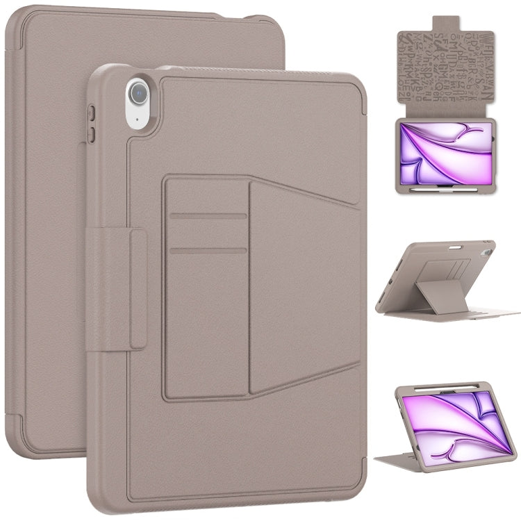 For iPad Air 11 2024 Smart B Magnetic Holder Leather Tablet Case(Rose Gold) - iPad Air 11 2024 Cases by PMC TechLife | Online Shopping South Africa | PMC TechLife | Buy Now Pay Later Mobicred