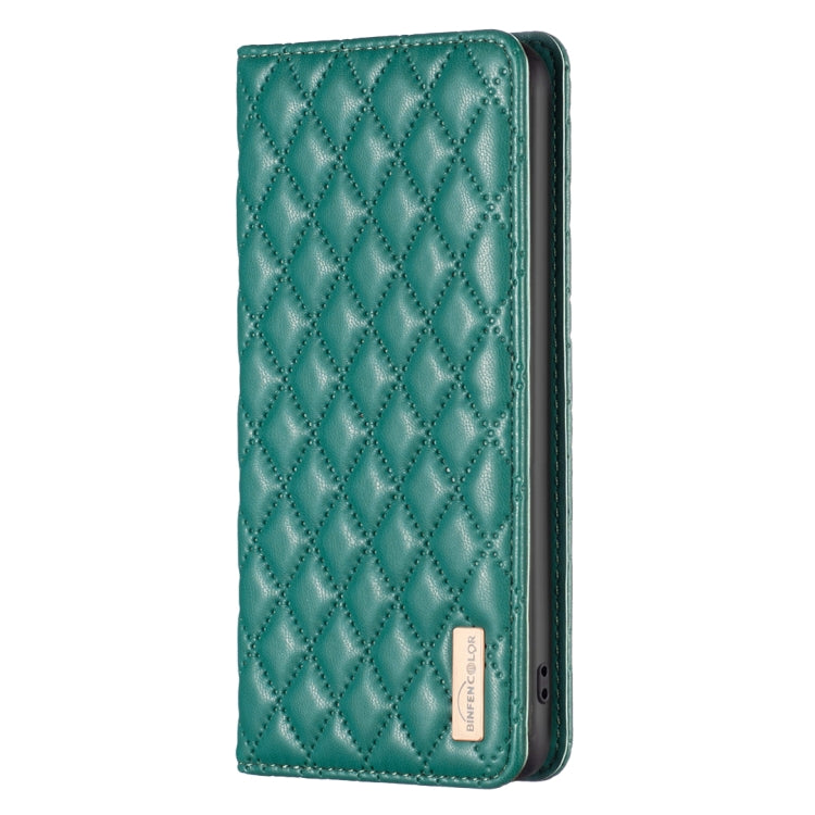 For Samsung Galaxy S25+ 5G Diamond Lattice Magnetic Leather Flip Phone Case(Green) - Galaxy S25+ 5G Cases by PMC Jewellery | Online Shopping South Africa | PMC Jewellery | Buy Now Pay Later Mobicred