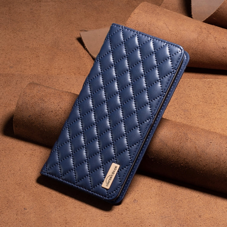 For Samsung Galaxy S25 Ultra 5G Diamond Lattice Magnetic Leather Flip Phone Case(Blue) - Galaxy S25 Ultra 5G Cases by PMC Jewellery | Online Shopping South Africa | PMC Jewellery | Buy Now Pay Later Mobicred