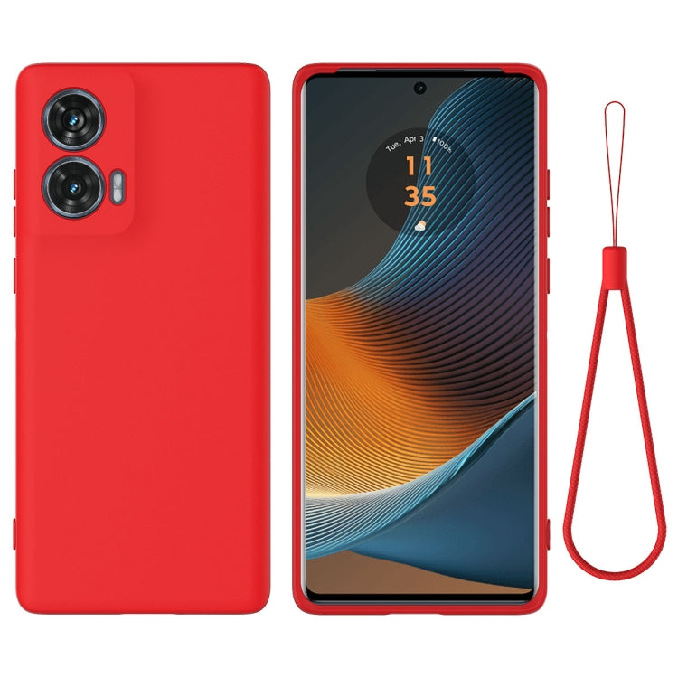 For Motorola Edge 50 Fusion Solid Color Liquid Silicone Dropproof Full Coverage Phone Case(Red) - free shipping - PMC TechLife - Order now!