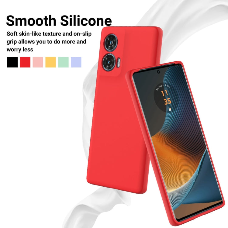 For Motorola Edge 50 Fusion Solid Color Liquid Silicone Dropproof Full Coverage Phone Case(Red) - free shipping - PMC TechLife - Order now!