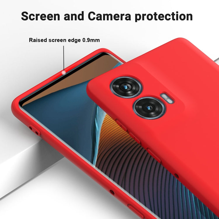 For Motorola Edge 50 Fusion Solid Color Liquid Silicone Dropproof Full Coverage Phone Case(Red) - free shipping - PMC TechLife - Order now!