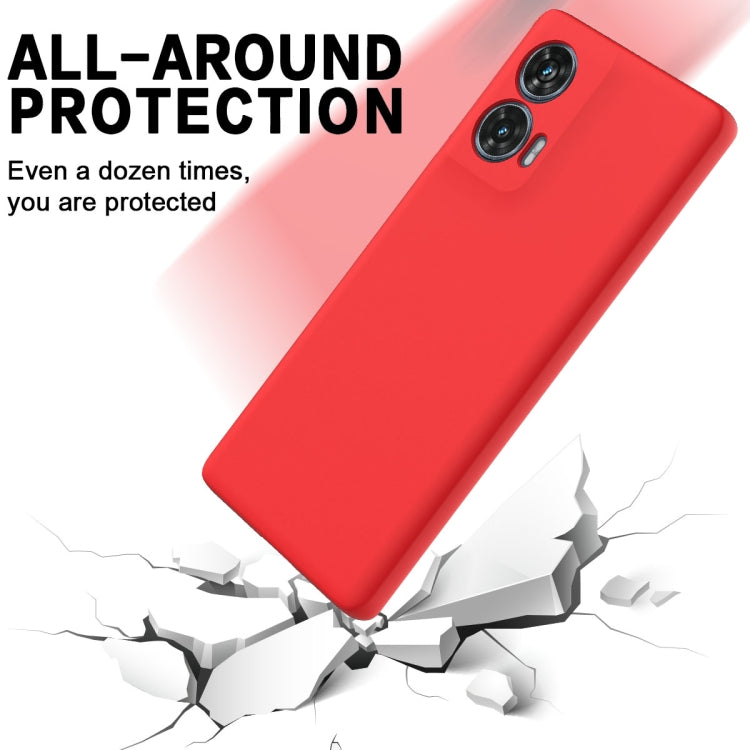 For Motorola Edge 50 Fusion Solid Color Liquid Silicone Dropproof Full Coverage Phone Case(Red) - free shipping - PMC TechLife - Order now!