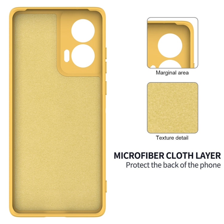 For Motorola Edge 50 Fusion Solid Color Liquid Silicone Dropproof Full Coverage Phone Case(Yellow) - free shipping - PMC TechLife - Order now!