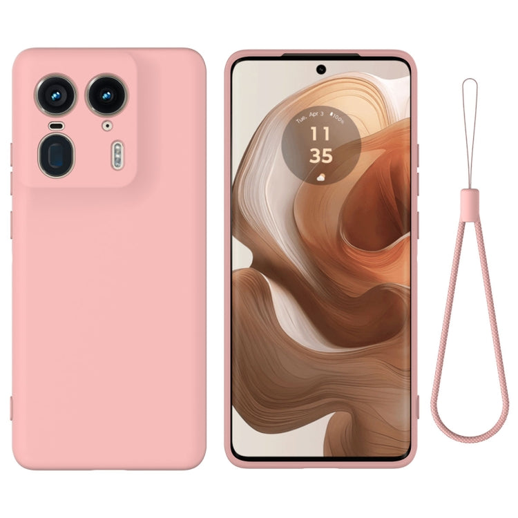 For Motorola Edge 50 Ultra Solid Color Liquid Silicone Dropproof Full Coverage Phone Case(Pink) - free shipping - PMC TechLife - Order now!