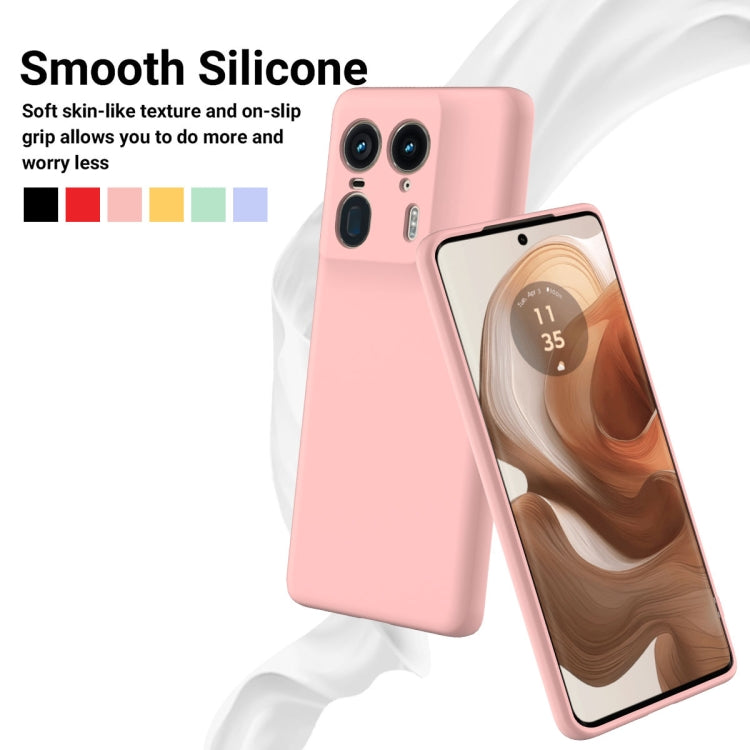 For Motorola Edge 50 Ultra Solid Color Liquid Silicone Dropproof Full Coverage Phone Case(Pink) - free shipping - PMC TechLife - Order now!