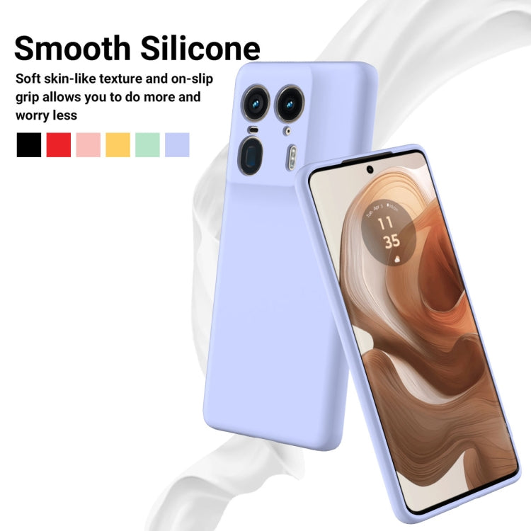 For Motorola Edge 50 Ultra Solid Color Liquid Silicone Dropproof Full Coverage Phone Case(Purple) - free shipping - PMC TechLife - Order now!