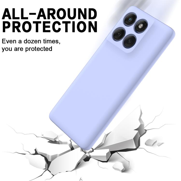 For Motorola Edge 60s Solid Color Liquid Silicone Dropproof Full Coverage Phone Case(Purple) - free shipping - PMC TechLife - Order now!