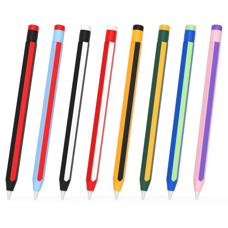 For Apple Pencil 2 / Pencil Pro Colorful Pencil Style Stylus Silicone Protective Case(Sapphire Blue Cyan) - Pencil Accessories by PMC Jewellery | Online Shopping South Africa | PMC Jewellery | Buy Now Pay Later Mobicred