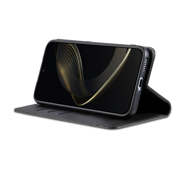 For Samsung Galaxy S25 5G AZNS Magnetic Calf Texture Flip Leather Phone Case(Black) - free shipping - PMC Jewellery - Order now!