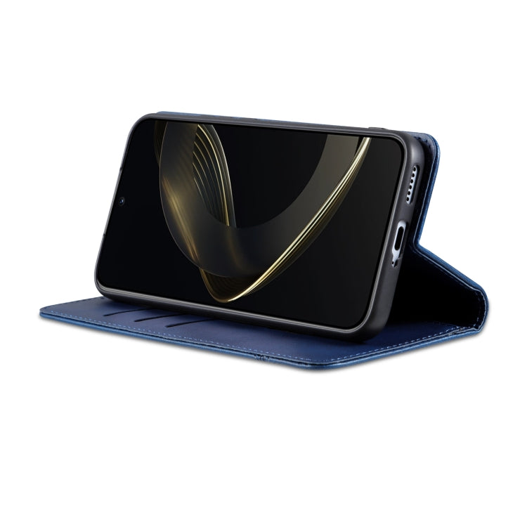 For Samsung Galaxy S25+ 5G AZNS Magnetic Calf Texture Flip Leather Phone Case(Dark Blue) - free shipping - PMC Jewellery - Order now!