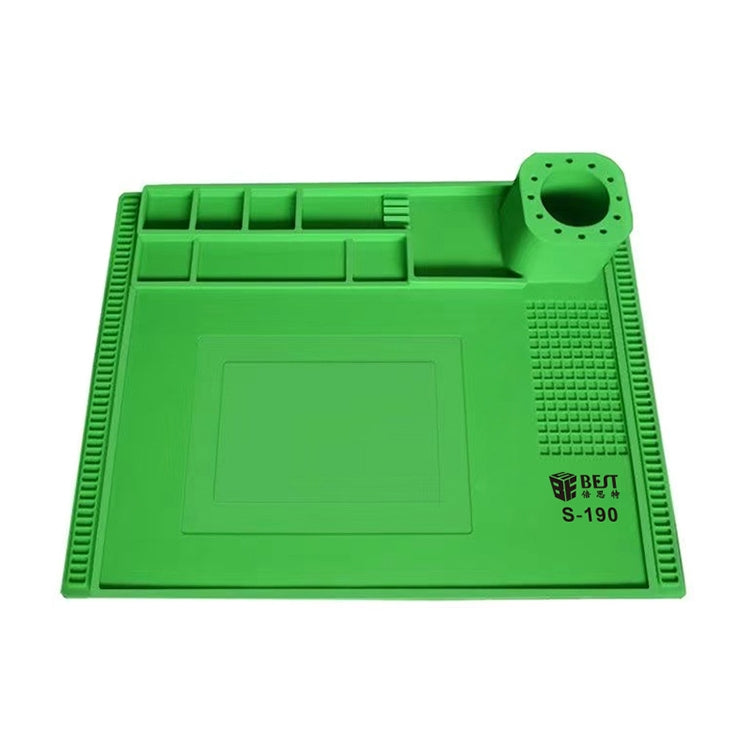 BEST S-190 High-temperature Resistant Silicone Pad Workbench Pad(Green) - Working Mat by BEST | Online Shopping South Africa | PMC TechLife | Buy Now Pay Later Mobicred