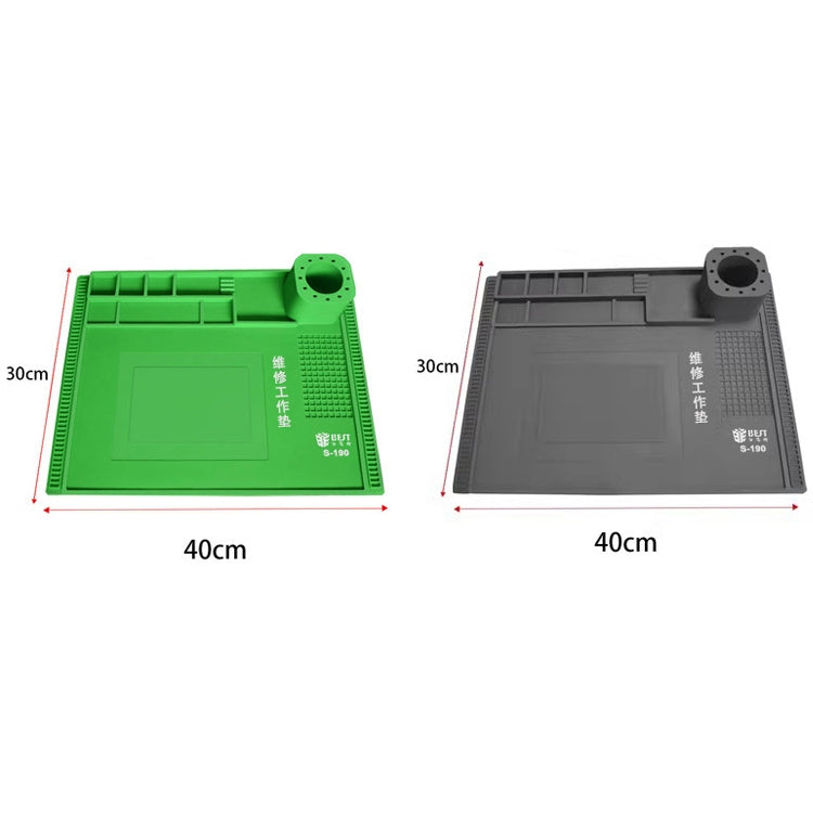 BEST S-190 High-temperature Resistant Silicone Pad Workbench Pad(Grey) - Working Mat by BEST | Online Shopping South Africa | PMC TechLife | Buy Now Pay Later Mobicred