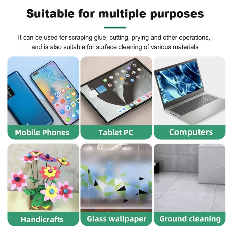 BEST VBST-80A 8 in 1 Stainless Steel Multipurpose Magnetic Double-sided Glue Removal Scraper Set - Dust Remove Tool by BEST | Online Shopping South Africa | PMC TechLife | Buy Now Pay Later Mobicred