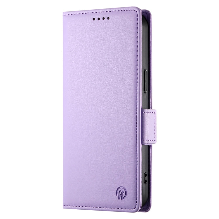 For Google Pixel 9 Pro Side Buckle Magnetic Frosted Leather Phone Case(Purple) - Google Cases by PMC TechLife | Online Shopping South Africa | PMC TechLife | Buy Now Pay Later Mobicred