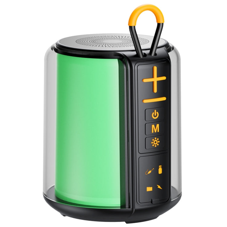 AEC S16 Portable LED Light Rainbow RGB Bluetooth Wireless TWS Speaker(Black) - free shipping - PMC Jewellery - Order now!