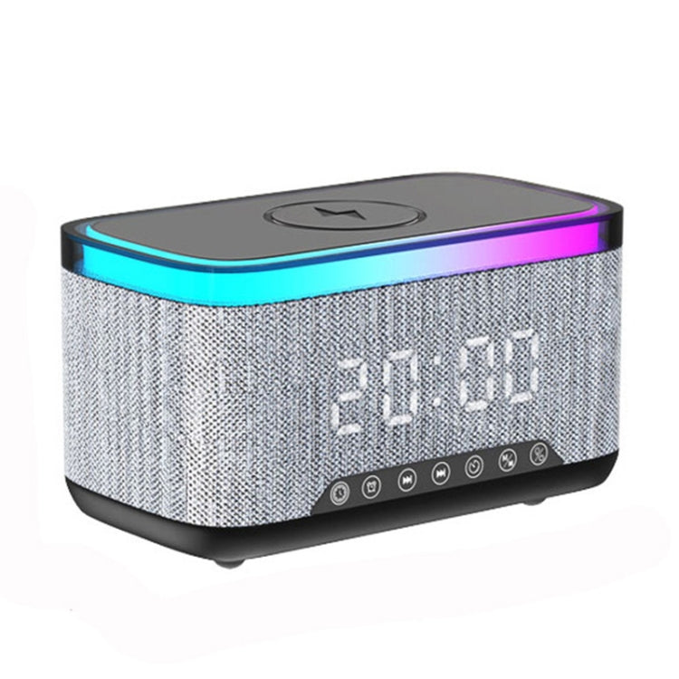 AEC S300 Portable 10W Power Multifunction Bluetooth Speaker Alarm Clock Wireless Charger(Black) - free shipping - PMC Jewellery - Order now!