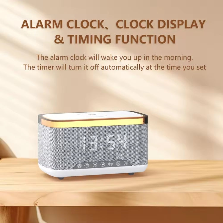 AEC S300 Portable 10W Power Multifunction Bluetooth Speaker Alarm Clock Wireless Charger(Black) - free shipping - PMC Jewellery - Order now!
