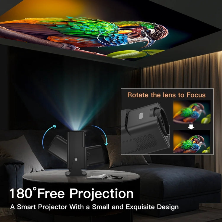 Y6S 4K Android 12.0 Portable Home HD Mini WiFi Projector(AU Plug) - Mini Projector by PMC TechLife | Online Shopping South Africa | PMC TechLife | Buy Now Pay Later Mobicred