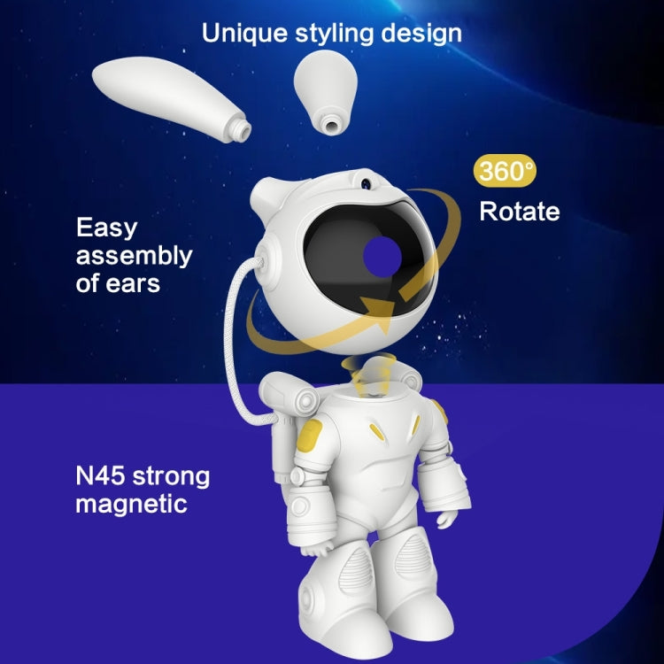G001 Space Rabbit Starry Sky Projection Lamp Bedroom Laser Atmosphere Light(White) - Projection Lamp by PMc TechLife | Online Shopping South Africa | PMc TechLife | Buy Now Pay Later Mobicred
