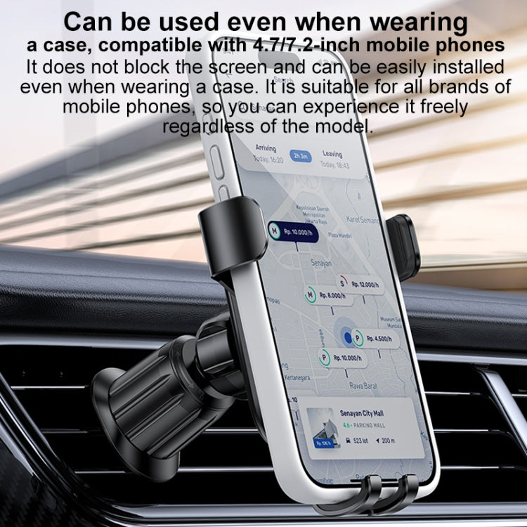 Yesido C247 Air Vent Gravity Car Holder(Black) - Universal Car Holders by Yesido | Online Shopping South Africa | PMC Jewellery | Buy Now Pay Later Mobicred