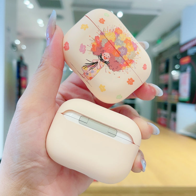 For AirPods 3 Girl Pattern Earbuds Box Frosted TPU Case(Crown) - For AirPods 3 by PMC Jewellery | Online Shopping South Africa | PMC Jewellery | Buy Now Pay Later Mobicred