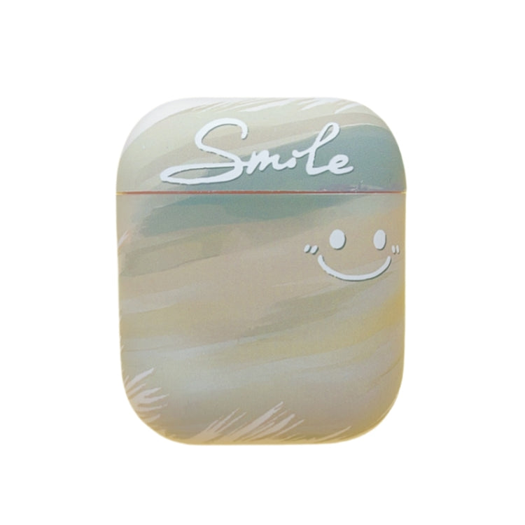 For AirPods 2 / 1 Smile Clouds Earbuds Box Frosted TPU Case(Green) - For AirPods 1/2 by PMC Jewellery | Online Shopping South Africa | PMC Jewellery | Buy Now Pay Later Mobicred